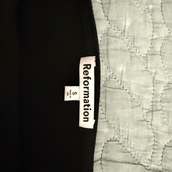 Reformation Wiley Knit Top Black SMALL - Picture 4 of 4